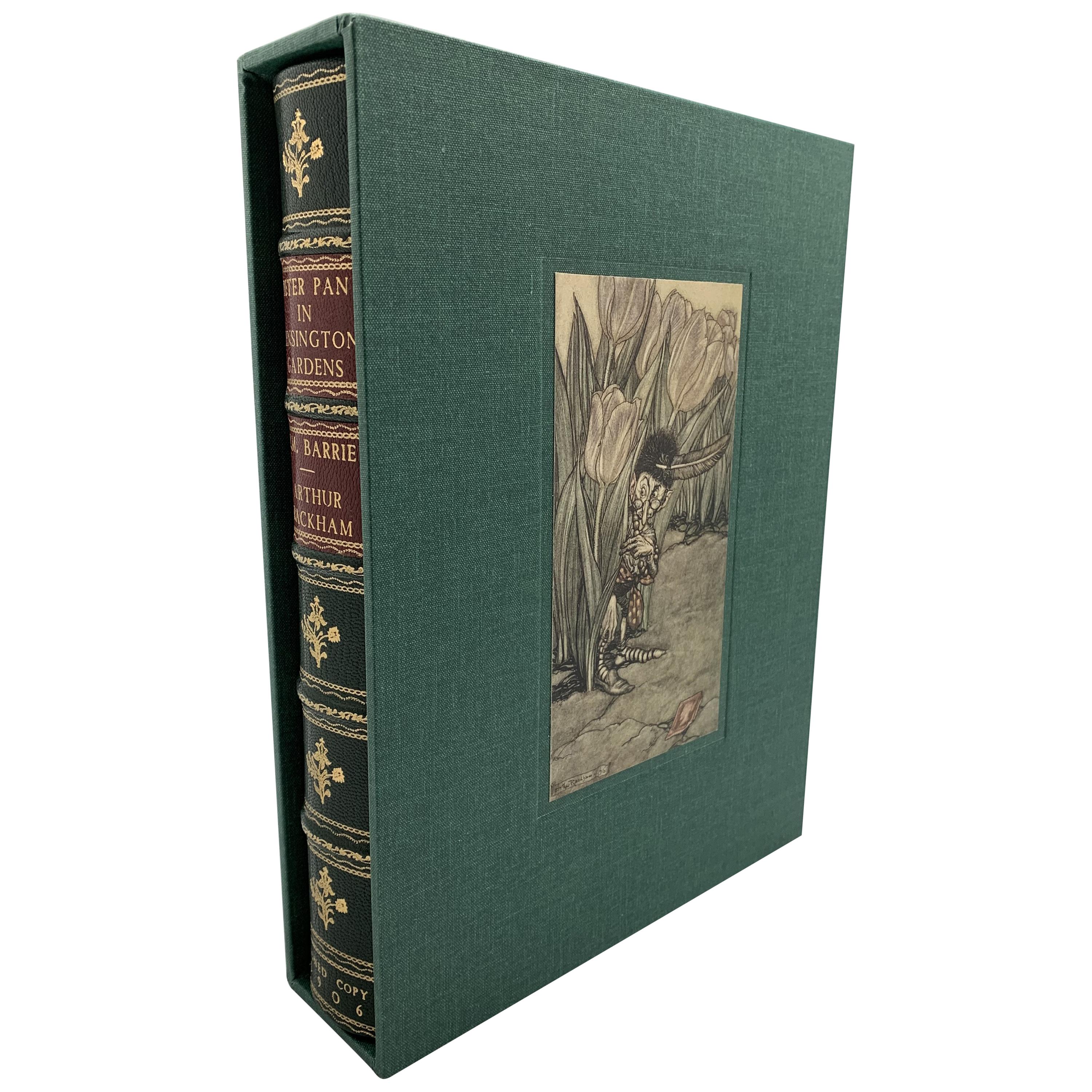 Barrie, J. M., Illustrated by Arthur Rackam, Peter Pan in Kensington Gardens. New York: Charles Scribner’s Sons, 1907. First American edition, Signed by Barrie.

This is a first American edition of Peter Pan in Kensington Gardens by J. M. Barrie,