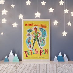 "Peter Pan" R1965 UK Double Crown Film Poster