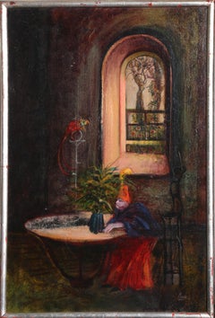 «La casa del enano», cuadro al óleo surrealista firmado por Peter Paone