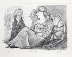 «Family Group», litografía surrealista firmada por Peter Paone