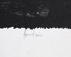 Fountain, Surrealist Signed Lithograph by Peter Paone