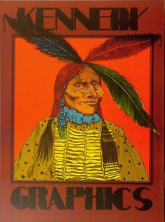 „The Indian“ – Kennedy Graphics, signierte surrealistische Lithografie von Peter Paone