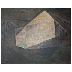 Peter Passuntino 1950s New York School Painting Zabriskie Gallery Label