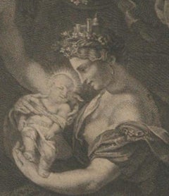 Peter Paul Rubens "Naissance de Maria De Medici", 1710, Etching, Jean M.Nattier