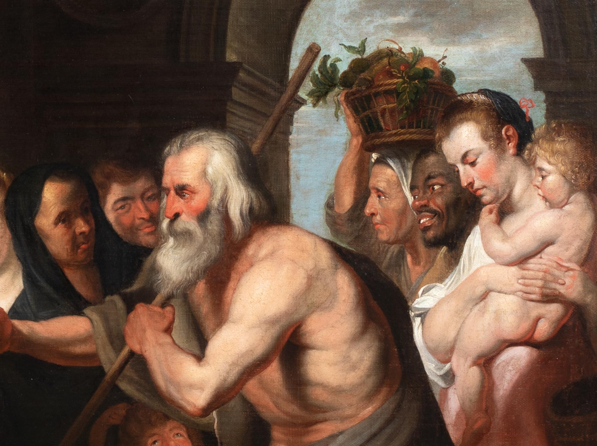 Diogenes Looking For An Honest Man, 17th Century  circle of PETER PAUL RUBENS 2