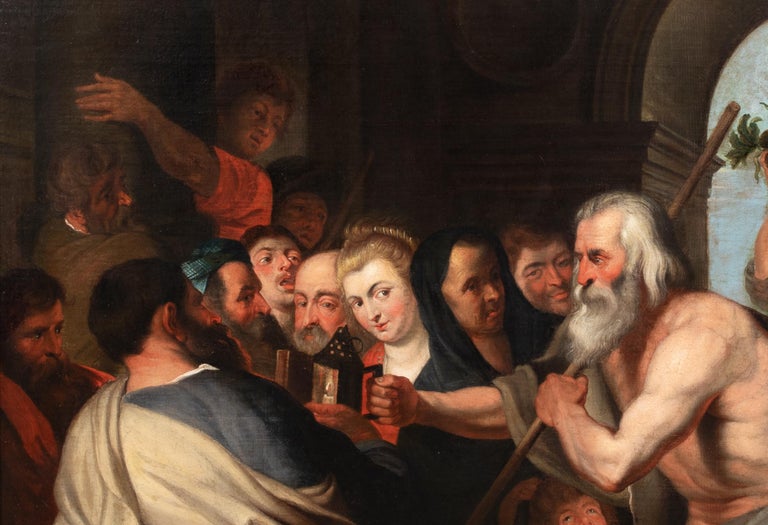 Diogenes Looking For An Honest Man, 17th Century circle of PETER PAUL ...