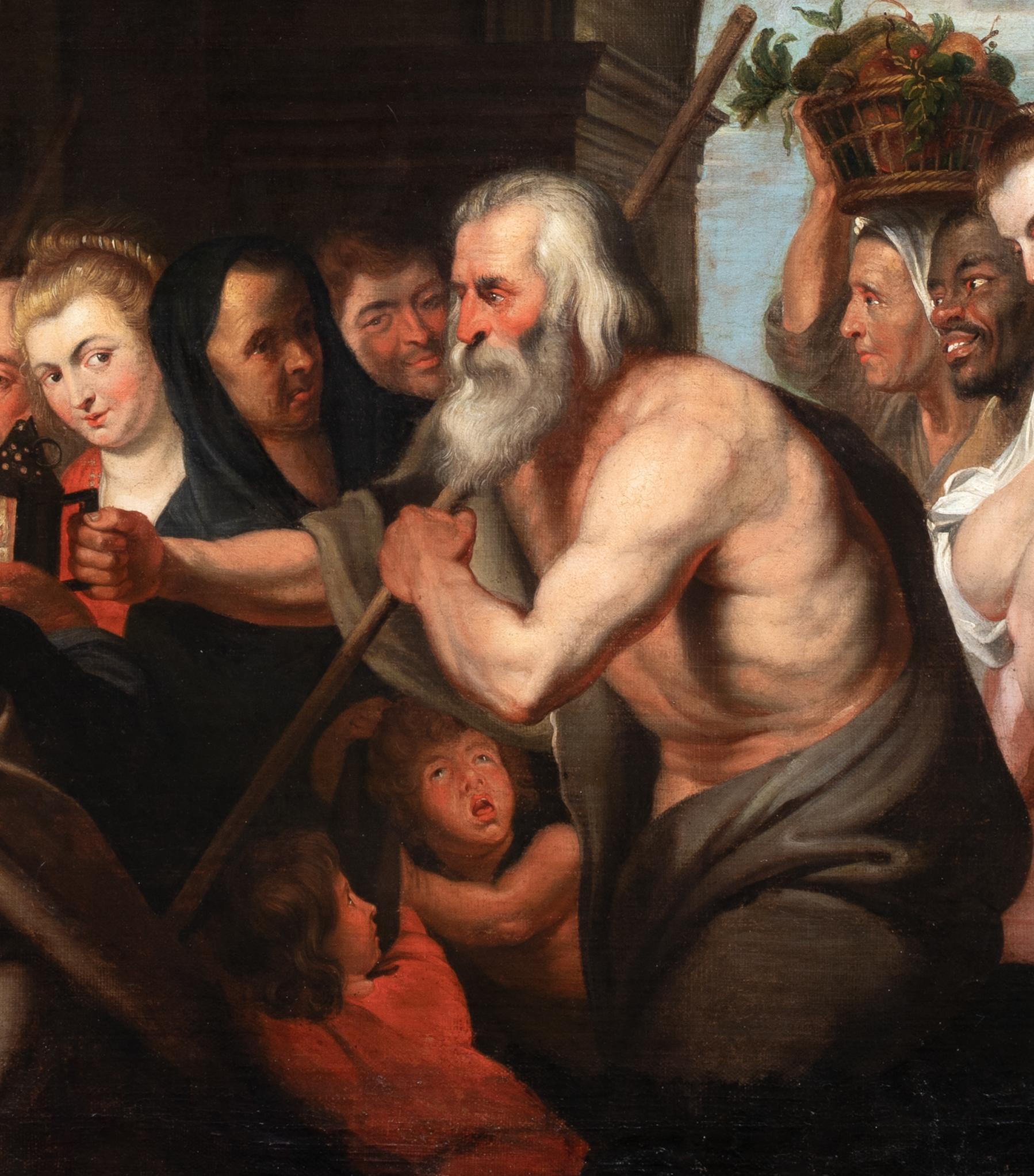 Diogenes Looking For An Honest Man, 17th Century  circle of PETER PAUL RUBENS 4