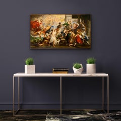Large Baroque Old Master Painting - the ascension of Marie de Medici - Queen