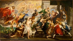 Large Baroque Old Master Painting - the ascension of Marie de Medici - Queen 
