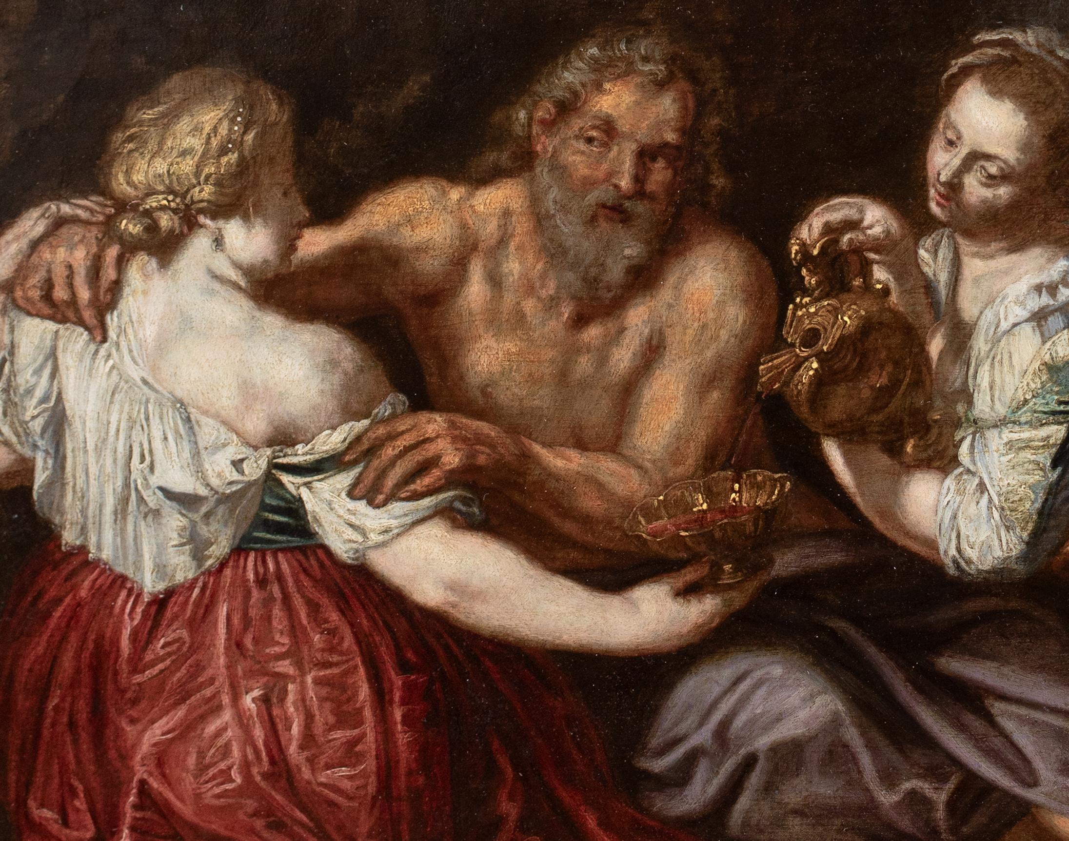 Lot & His Daughters, 17th Century For Sale 1