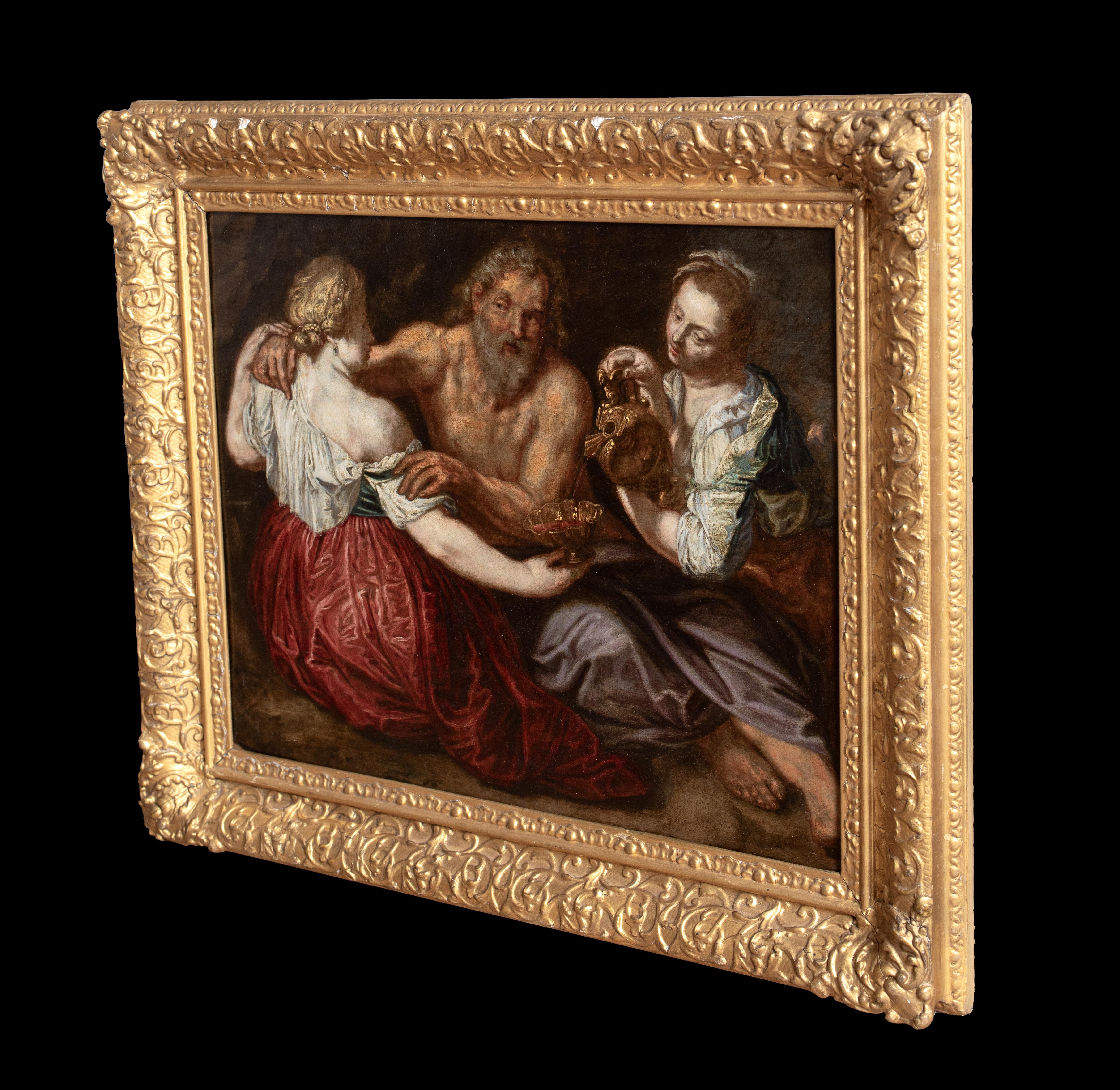 Lot & His Daughters, 17th Century For Sale 4