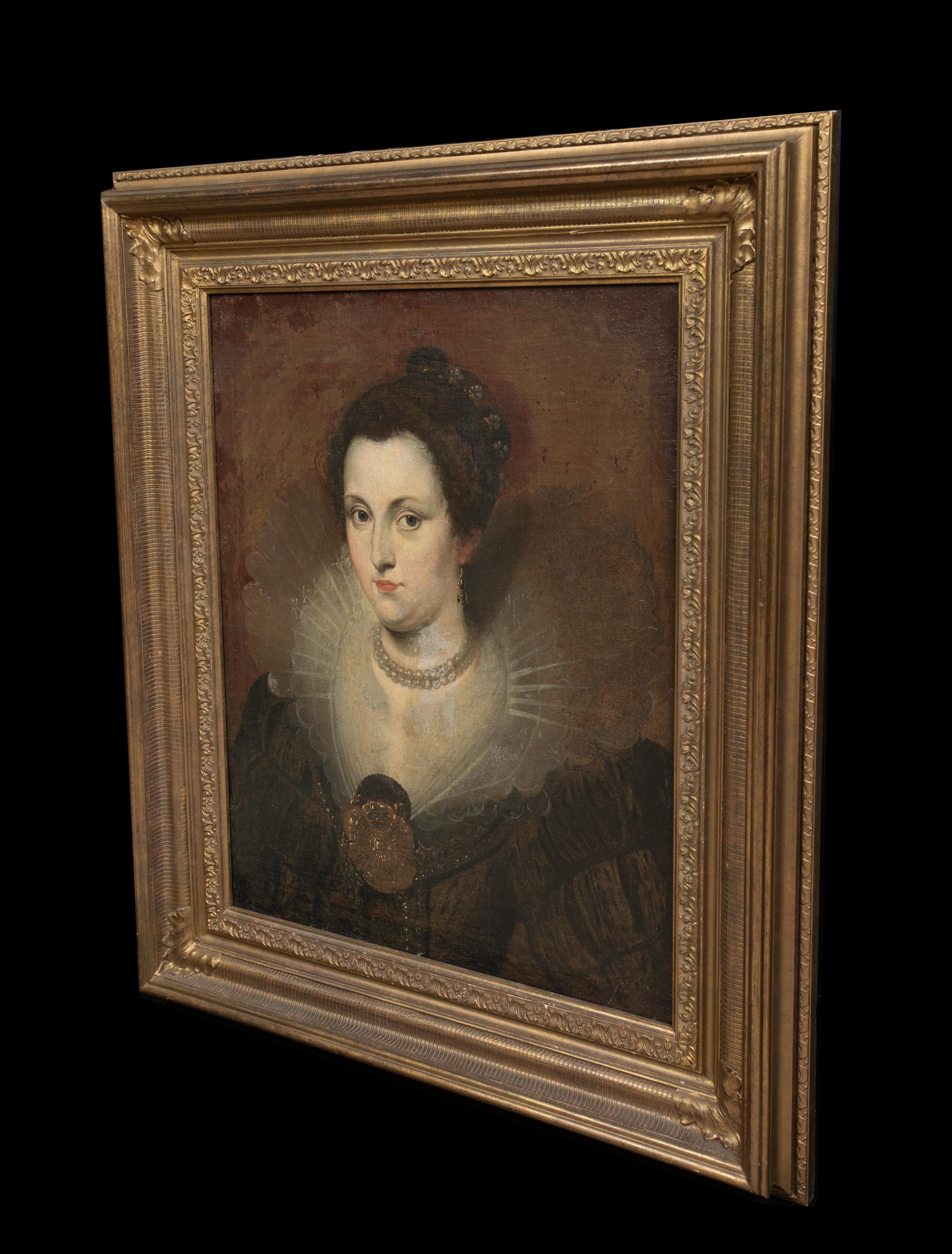 Portrait Of Elisabeth of France Queen Of Spain & Portugal (1602-1644)  For Sale 4