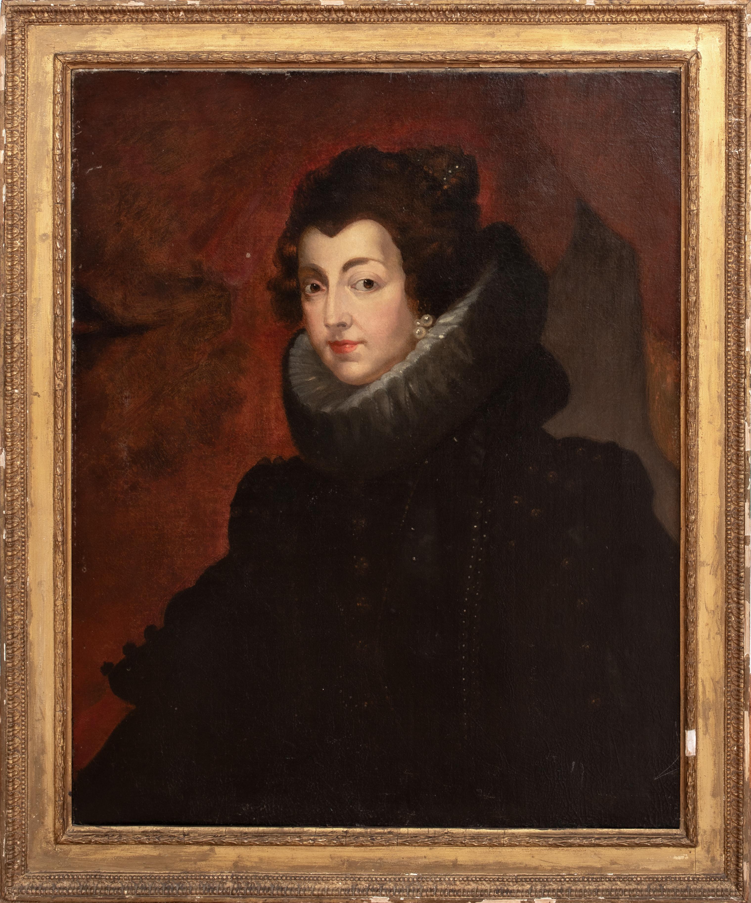 Peter Paul Rubens Portrait Painting - PORTRAIT OF ISABELLA OF BOURBON, QUEEN OF SPAIN (1602-1644), 18th Century