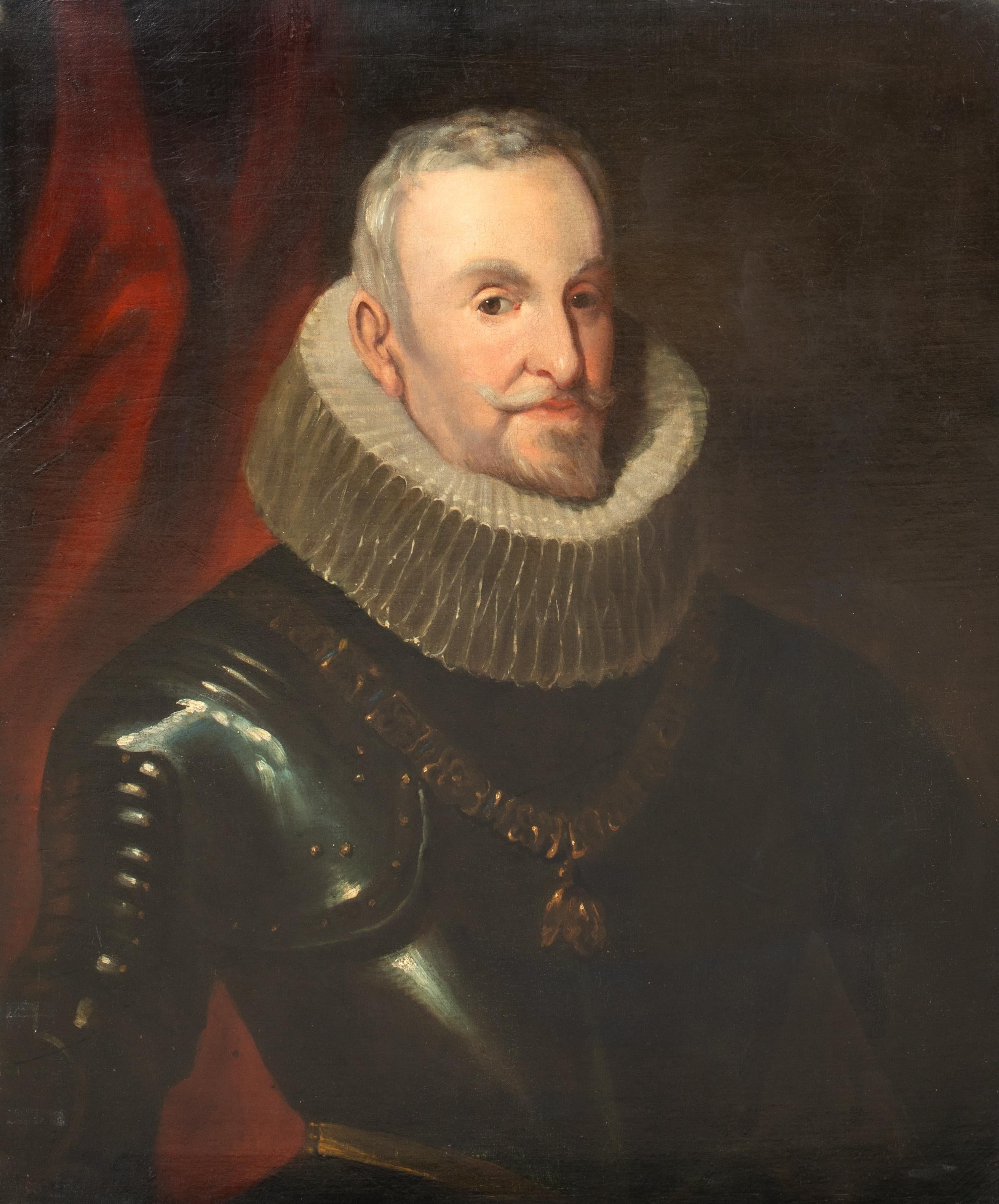 Retrato del marqués Ambrogio Spinola (1569-1630), general italiano - Portrait Painting Negro de Peter Paul Rubens