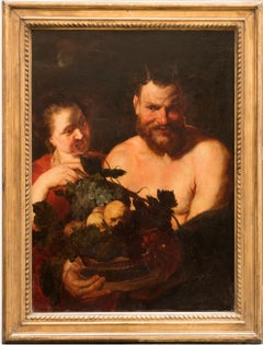 Satyr and the basket of fruit 