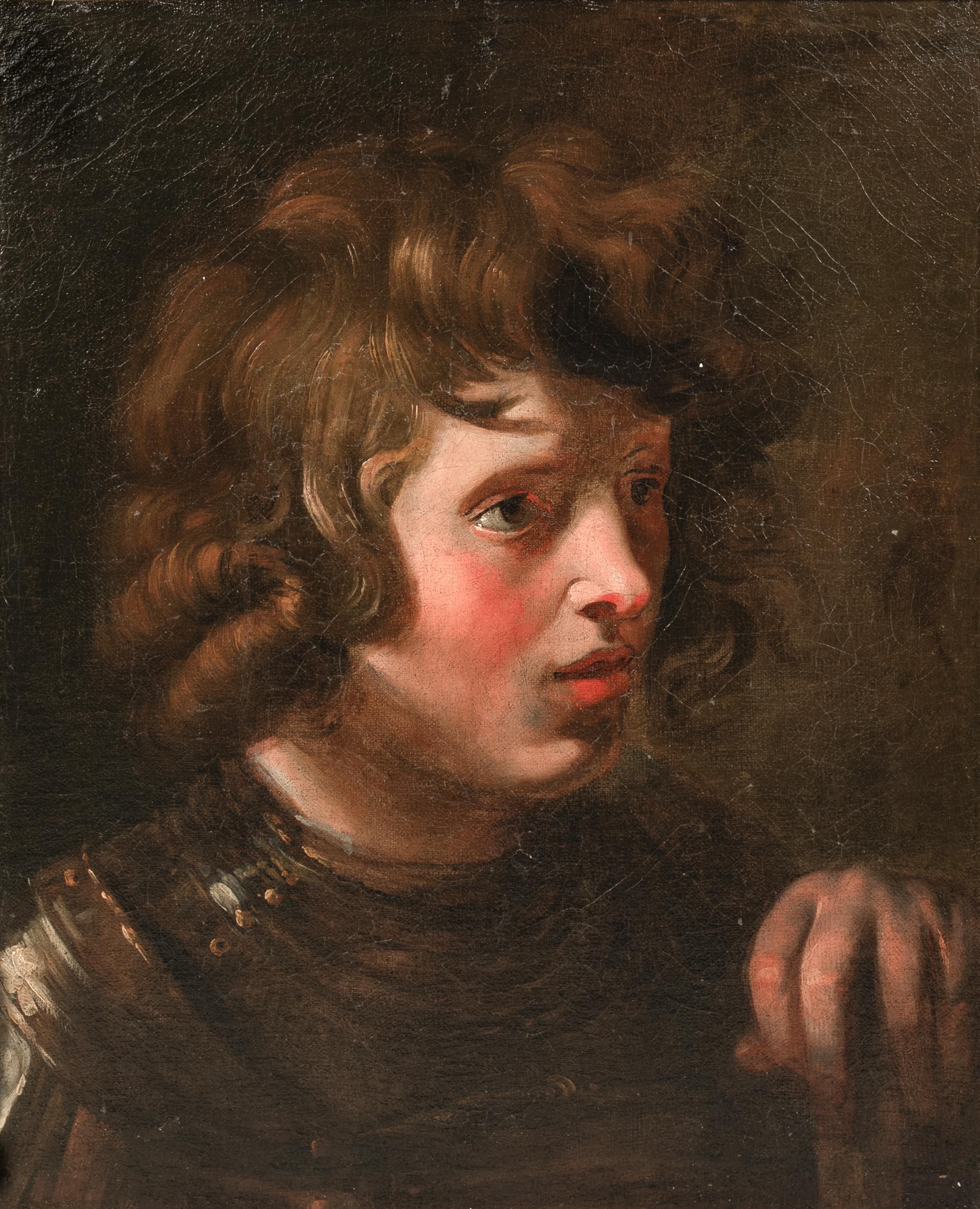 Study Of King David, 17th Century  School Of Peter Paul Rubens (1577-1640) For Sale 2