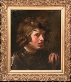 Study Of King David, 17th Century  School Of Peter Paul Rubens (1577-1640)
