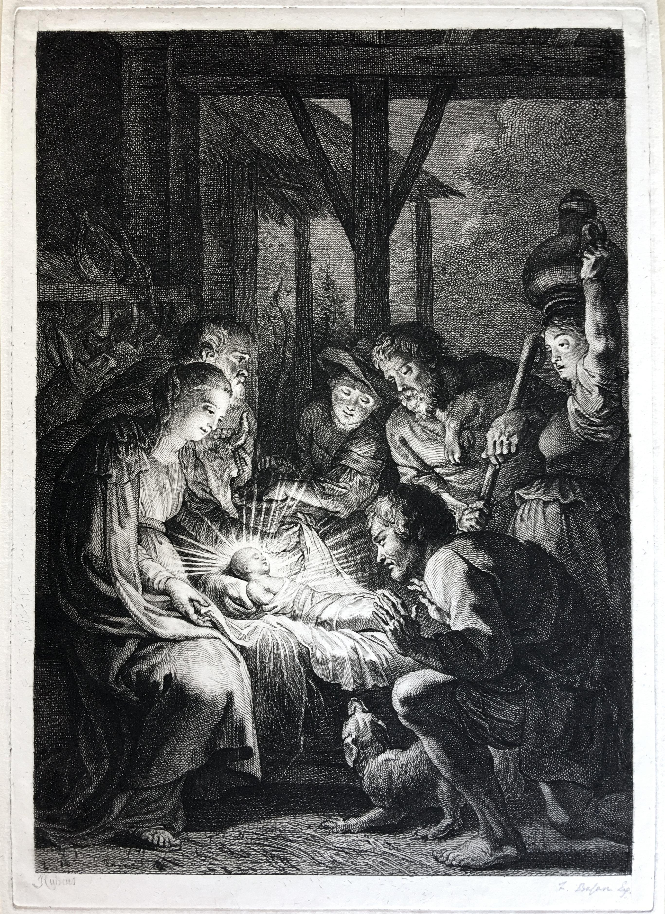 Peter Paul Rubens Figurative Print - Adoration of the Shepherds