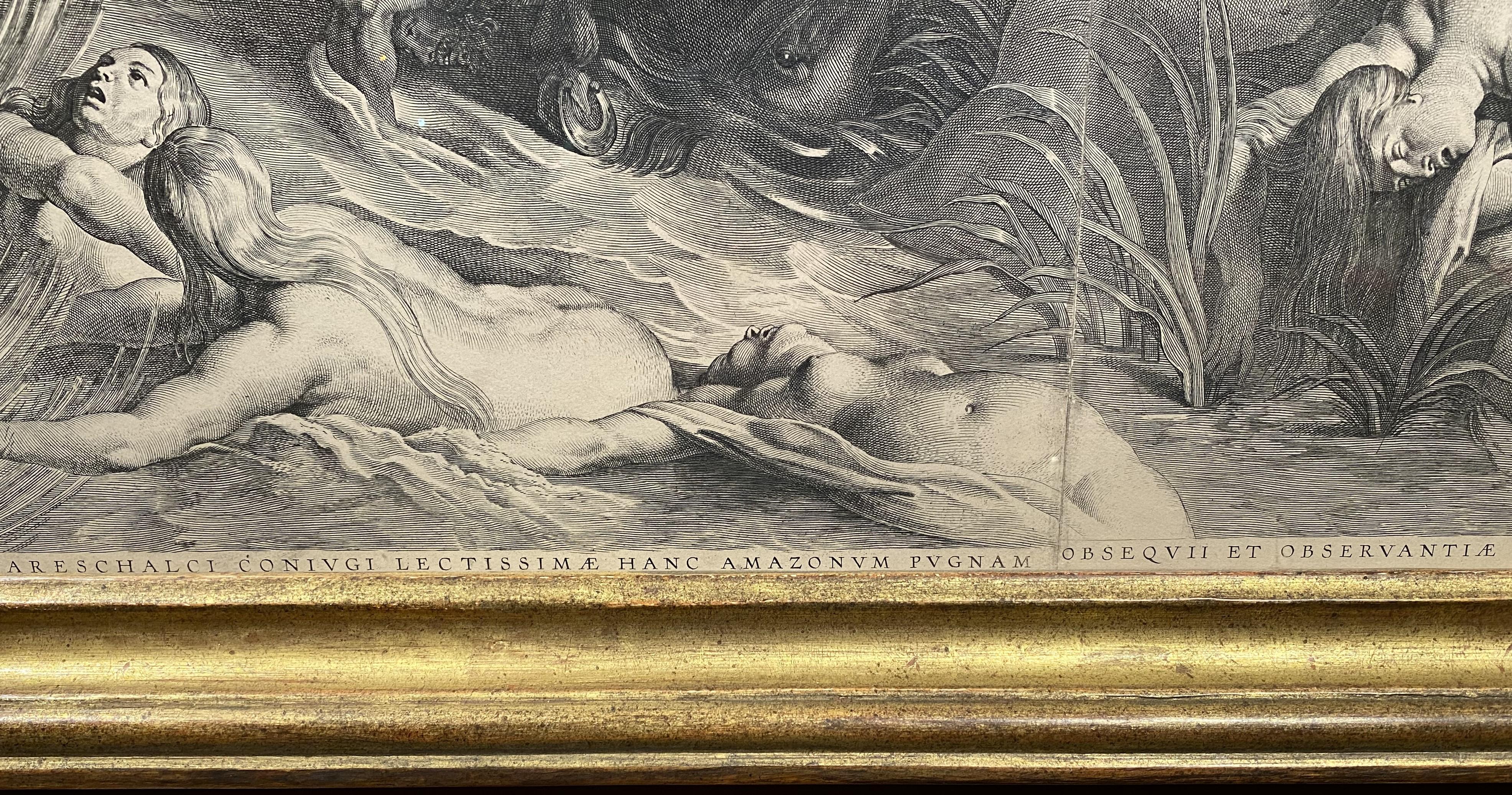Peter Paul Rubens Six Plate Engraving, The Battle of the Amazons For Sale 5