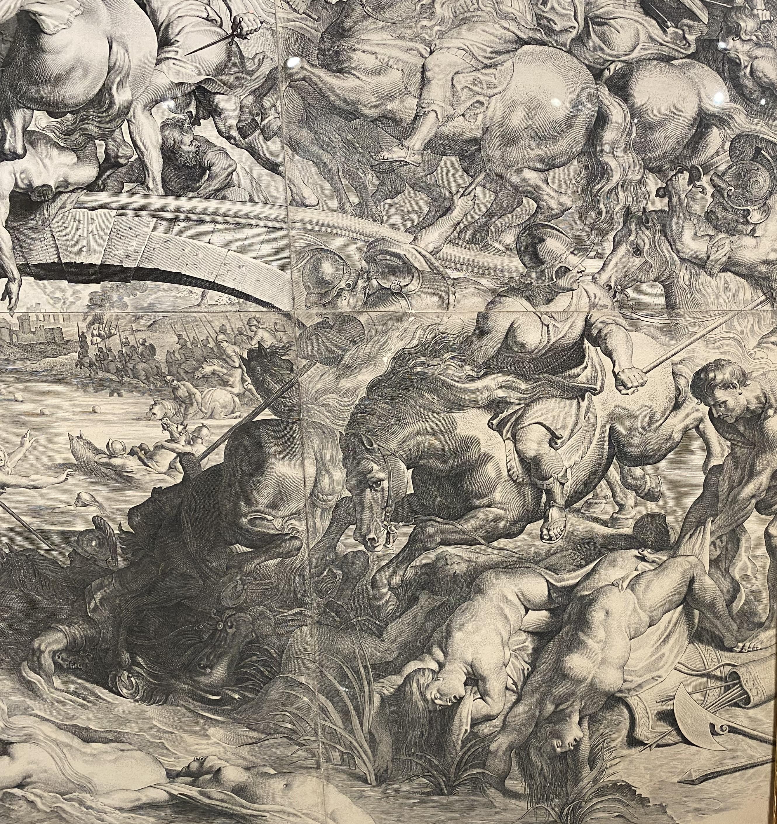 Peter Paul Rubens Six Plate Engraving, The Battle of the Amazons For Sale 2