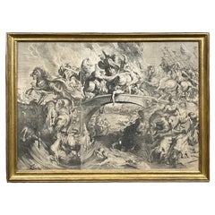 Peter Paul Rubens Six Plate Engraving, The Battle of the Amazons