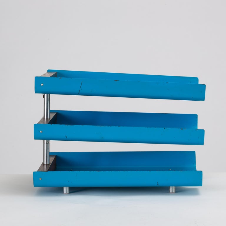 Peter Pepper Products ThreeTiered Paper Tray in Original Blue Enamel