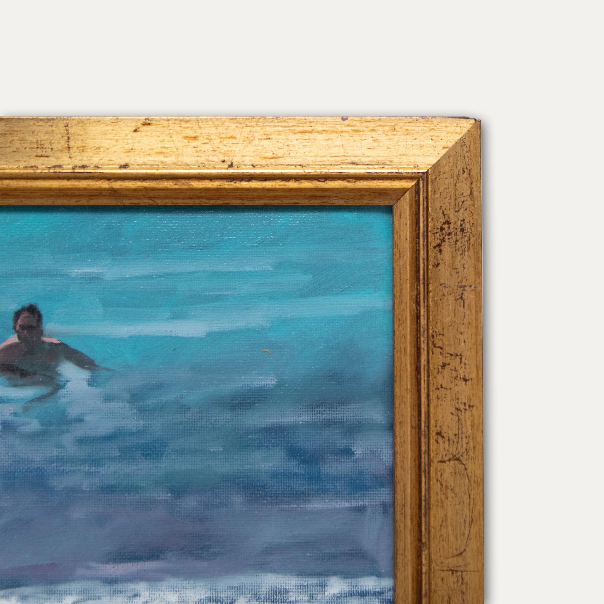 Peter Z. Phillips - Framed Contemporary Oil, Summer Swim For Sale 2