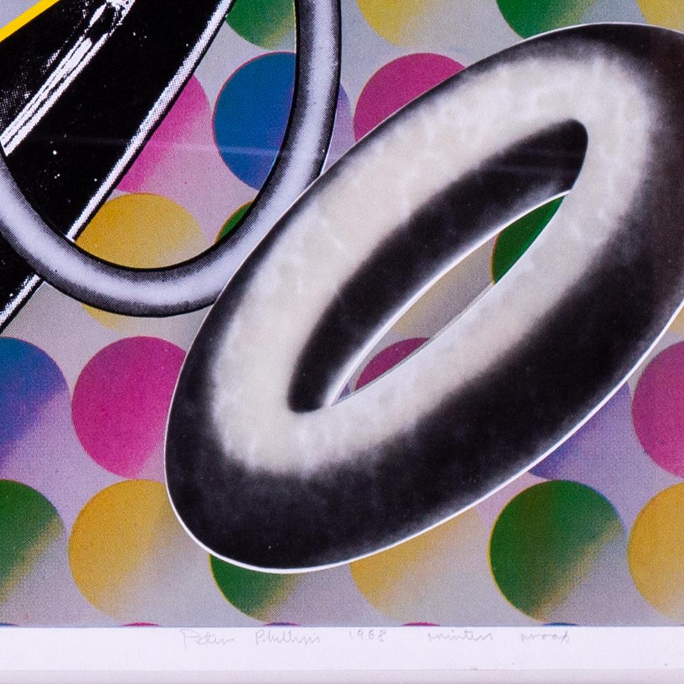 Serigrafía PopArt firmada y fechada por Peter Phillips, británico, 1968, neumática en venta 5