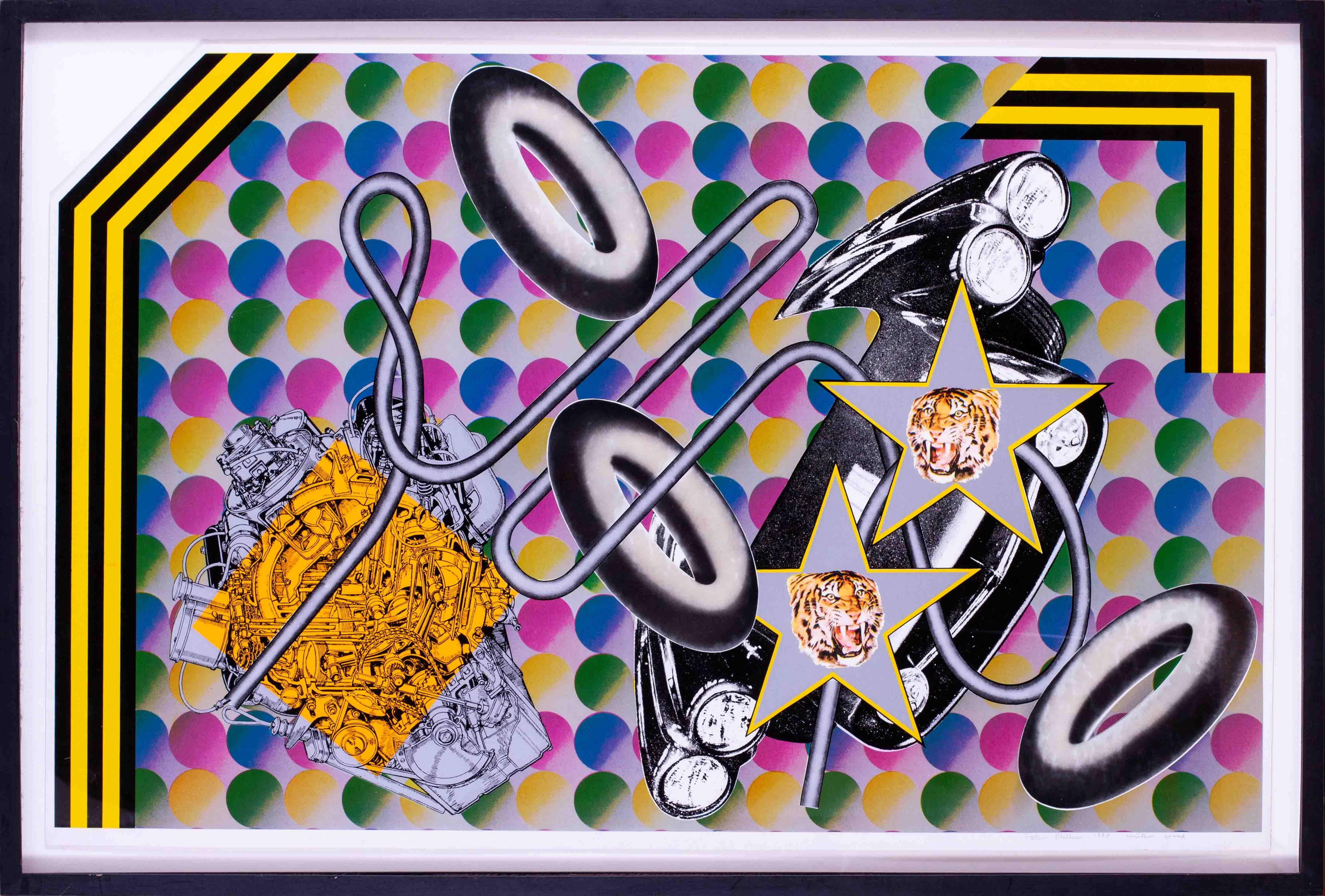 Peter Phillips (británico, n. 1939)
Sin título, de la Serie Neumática
Serigrafía, 1968
Firmado, inscrito y fechado Peter Phillips, Prueba de imprenta (abajo a la derecha)
Incluido el marco: 79 x 102,8 cm (27 1/8 x 40 1/2 pulg.)

Una serigrafía
