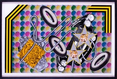 Serigrafía PopArt firmada y fechada por Peter Phillips, británico, 1968, neumática