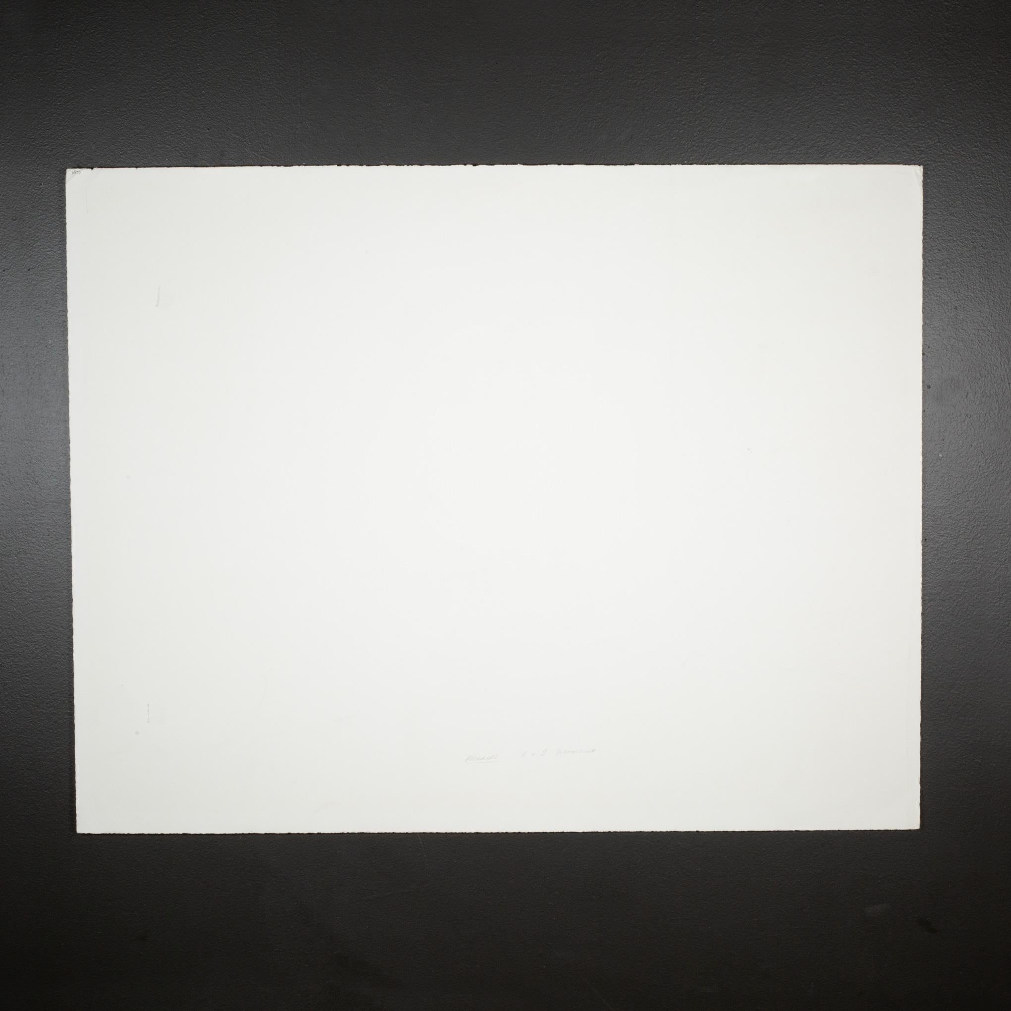 Peter Phillips, Seis veces ocho, Soñando, 1974, Serigrafía 15/20 Firmado Papel en venta