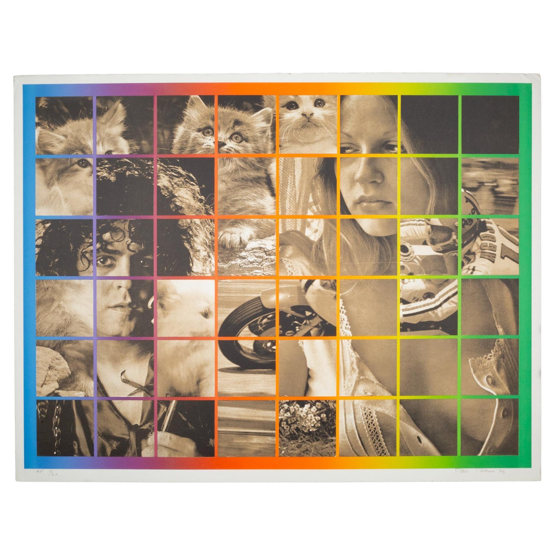 Peter Phillips, Seis veces ocho, Soñando, 1974, Serigrafía 15/20 Firmado