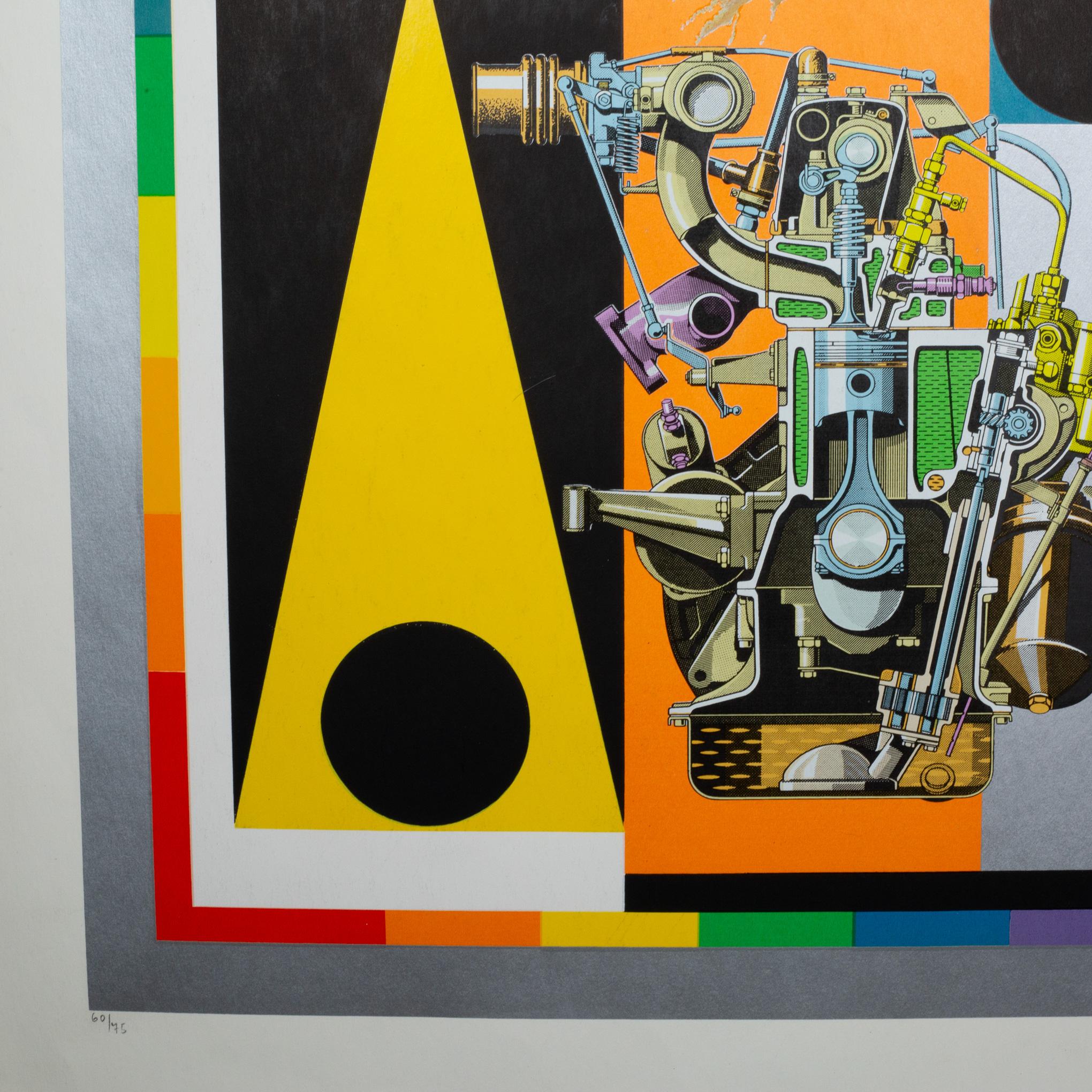 Peter Phillips, El cazador, 1975, Serigrafía, Prueba de artista, Firmado en venta 3