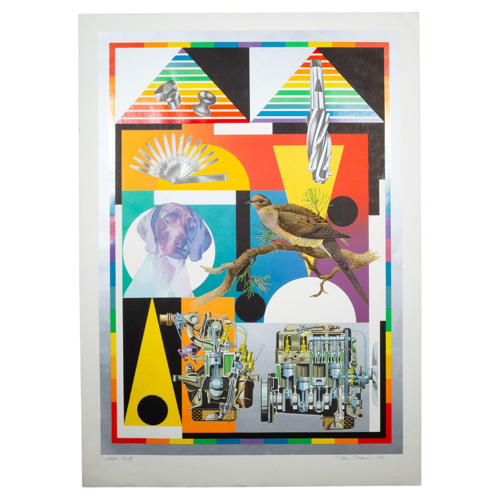 Peter Phillips, The Hunter, 1975, Siebdruck, Künstlerexemplar, signiert