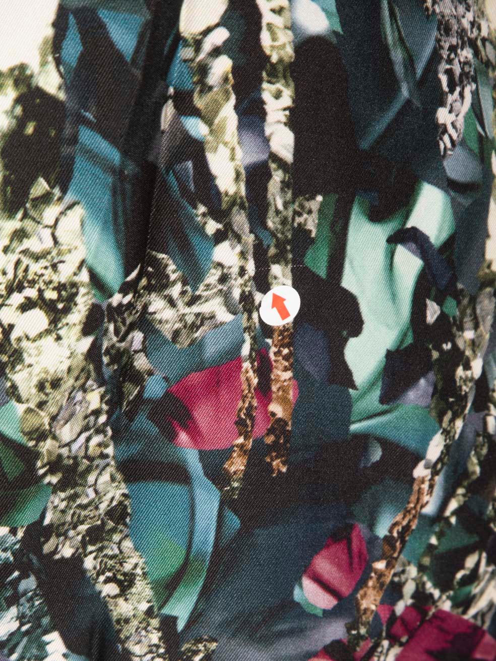 Peter Pilotto - Robe en soie à imprimé cristal abstrait Taille S Pour femmes en vente