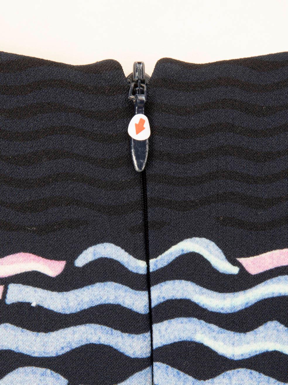 Women's Peter Pilotto Abstract Long Sleeve Pencil Dress Size M For Sale