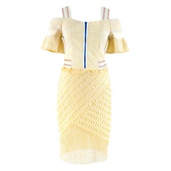 Peter Pilotto Amozon Selene Off-Shoulder Lace Dress UK 8