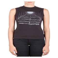 Peter Pilotto Débardeur en coton imprimé Pixel Moon noir M.