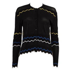 Peter Pilotto - Cardigan a strisce metalliche nere - taglia S