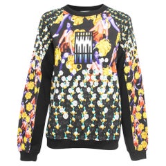 Peter Pilotto Sweat en coton imprimé noir/multicolore M.