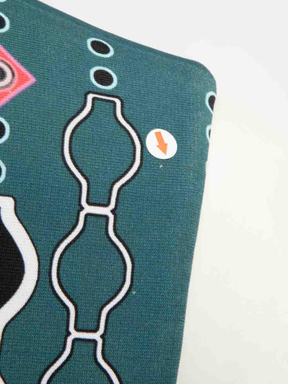 Blaues abstraktes Kleid von Peter Pilotto, Größe S im Angebot 6