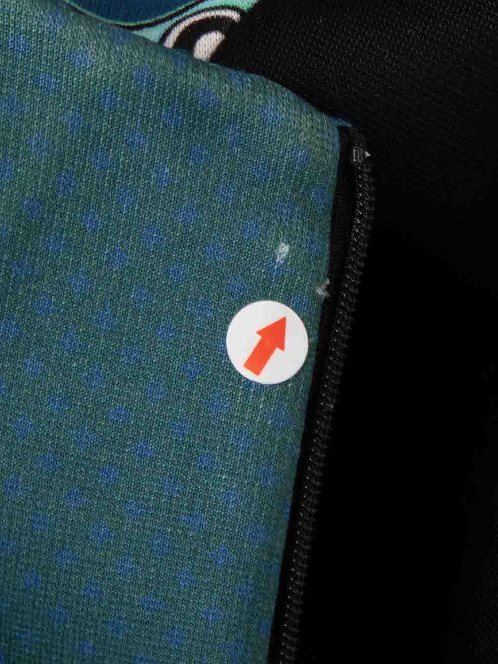 Blaues abstraktes Kleid von Peter Pilotto, Größe S im Angebot 1