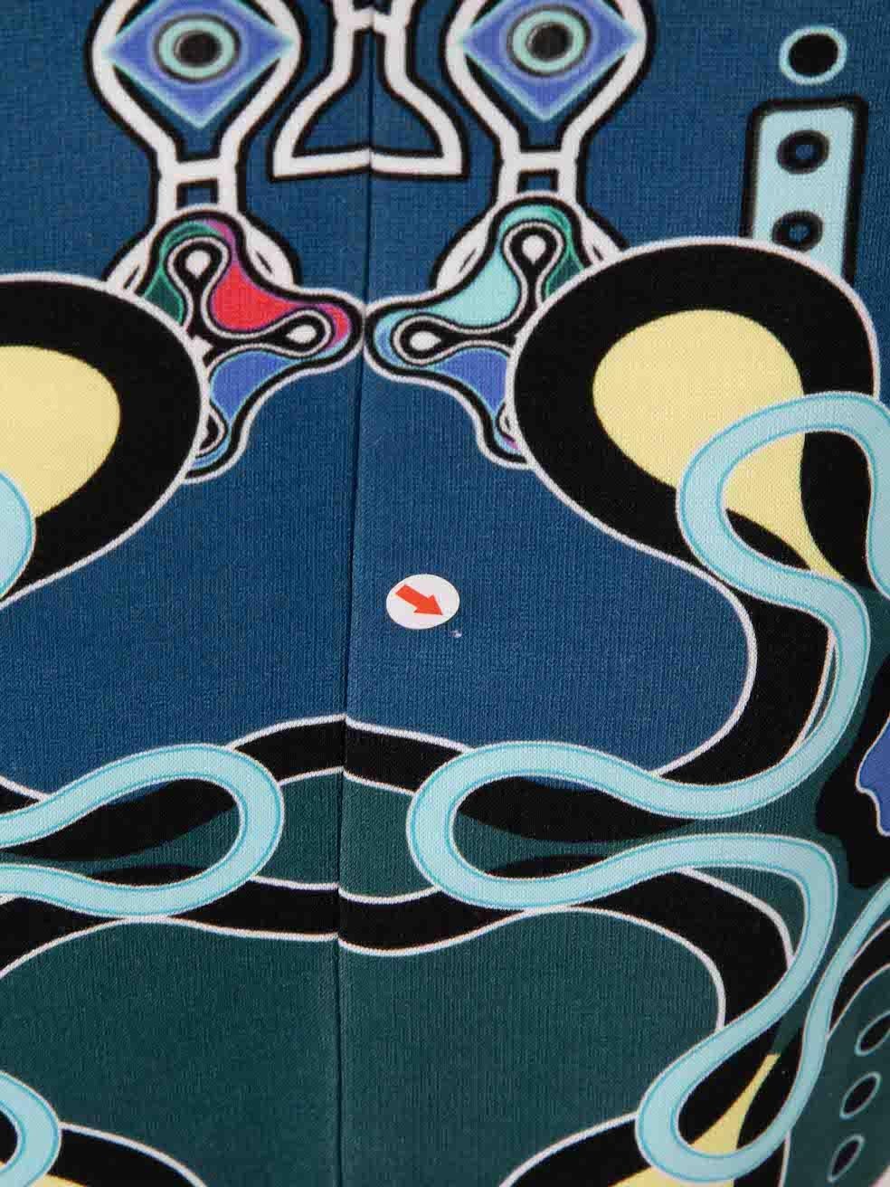 Peter Pilotto Vestido Abstracto Azul Talla S en venta 2