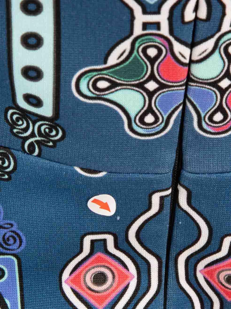 Peter Pilotto Vestido Abstracto Azul Talla S en venta 5