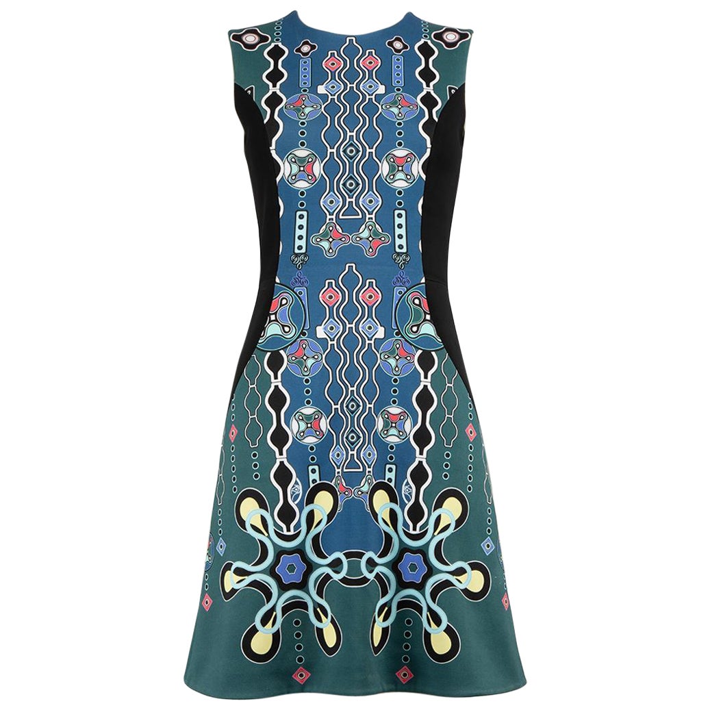 Peter Pilotto - Robe bleue abstraite, taille S