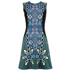 Peter Pilotto - Vestito astratto blu taglia S