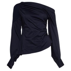 Peter Pilotto, dark blue assymetric off shoulder top