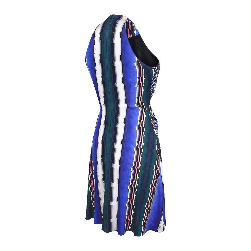 Peter Pilotto Dress Vivid Print Halter Style Beautiful Details  6  New w/ Tag For Sale 7