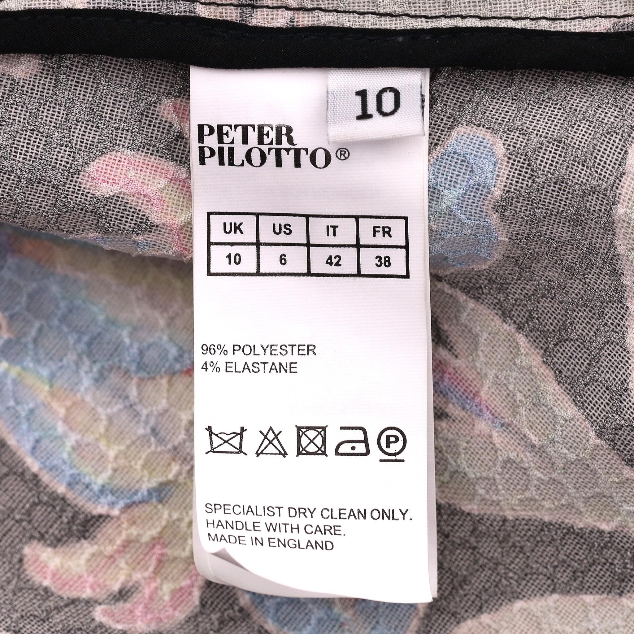 Peter Pilotto Floral Asymmetric Blouse For Sale 2