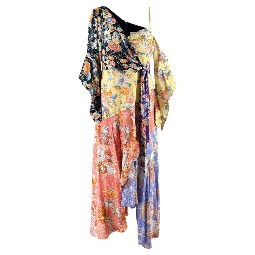Peter Pilotto Floral Print Crepe De Chine Maxi Wrap Dress

- Wrap dress
- Floral print
- Crepe de chine
- Asymmetric
- Ruffled
- Partially lined
- Concealed hook and zip fastening along back
- Non-stretchy fabric
- Mid-weight fabric

Materials:
Main